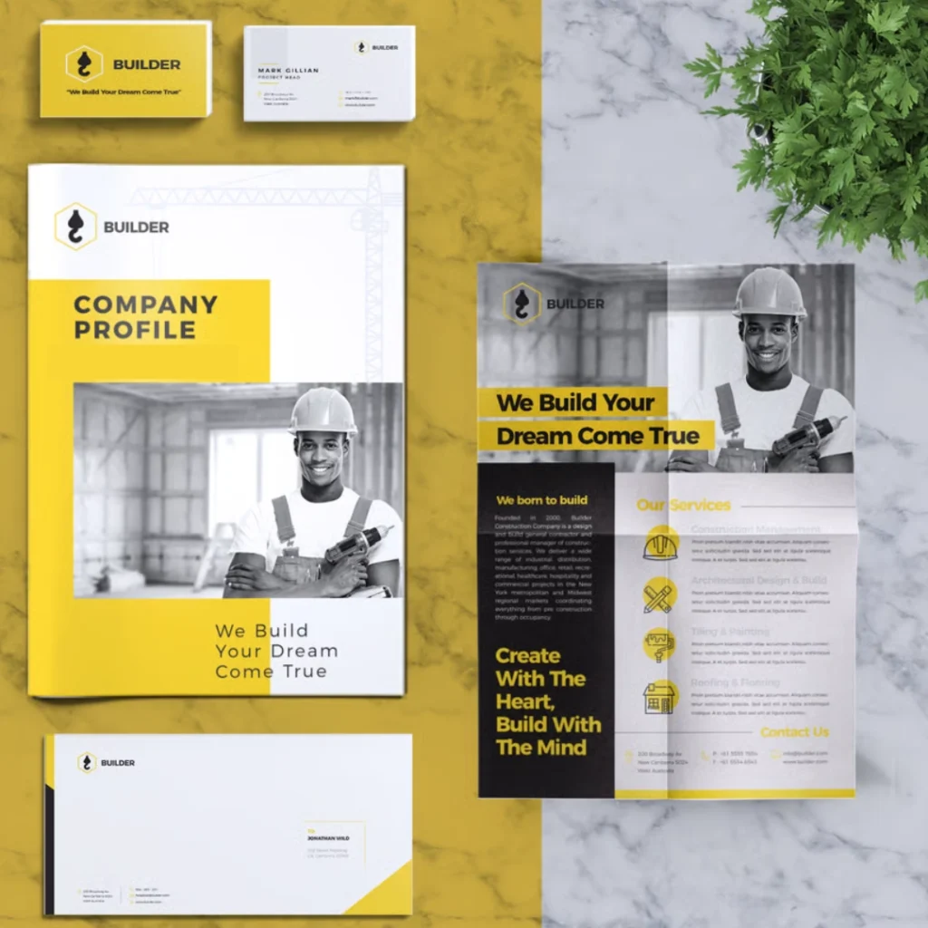 Creative branding solutions for construction business